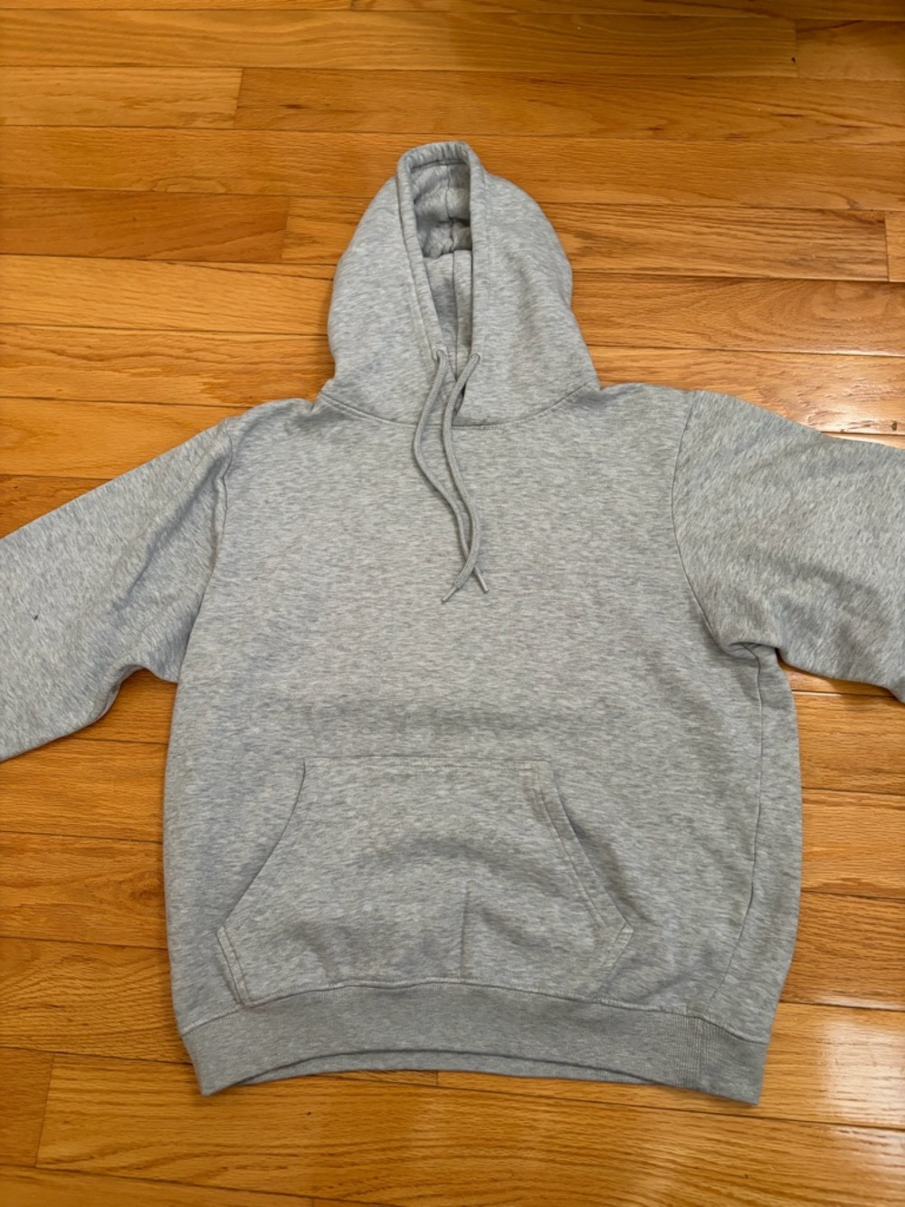 PrettyLittleThing Light Gray Men's Pullover Hoodie